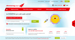 Desktop Screenshot of domeny.cz